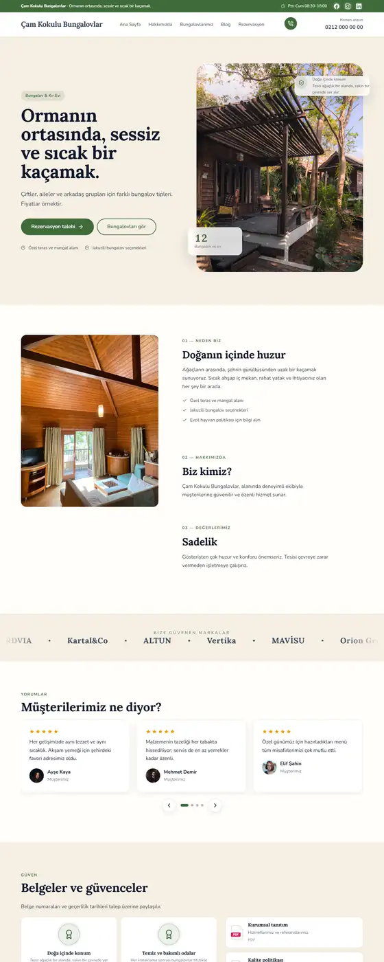 Çam Kokulu Bungalovlar