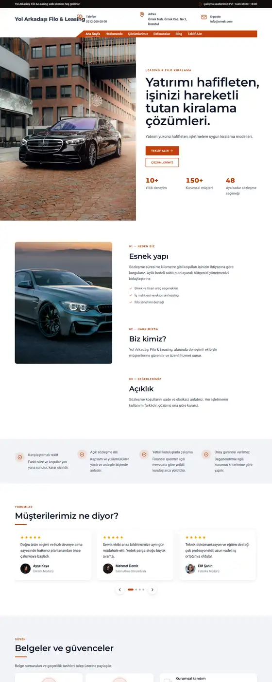 Yol Arkadaşı Filo & Leasing